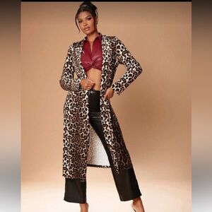 SHEIN Leopard Print cardigan